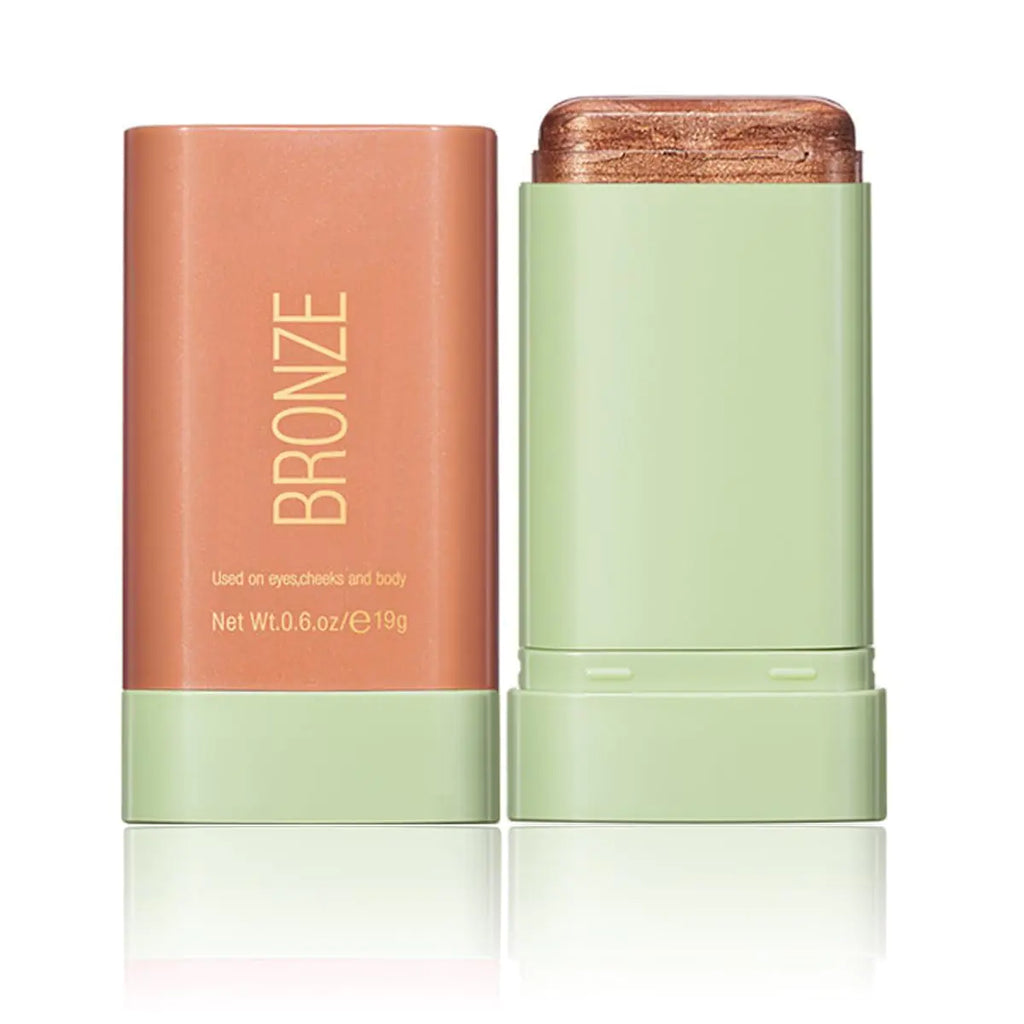 Tiejdhr Multi-Use Makeup Blush Stick Beauty Tinted Solid Blush StickFacial Contouring Highlight & Brighten Face Stick Waterproof Moisturizer Stick Suitable for All Skin (3#Rich Glow)