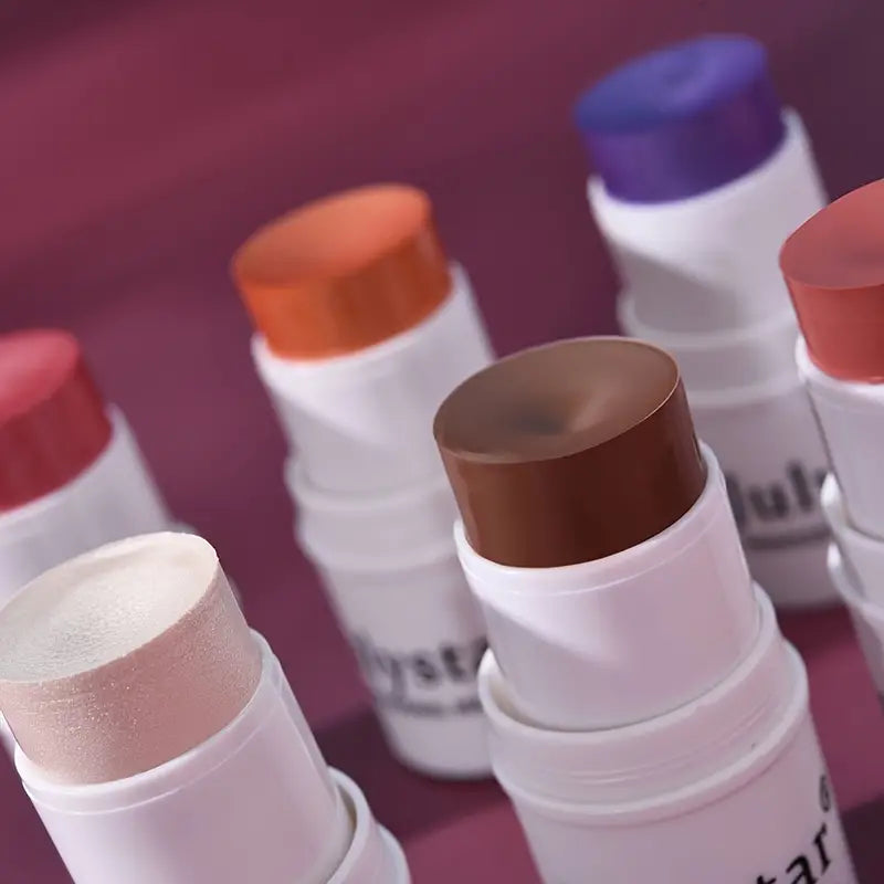 6-Color Matte Blush Stick for Contouring and Brightening