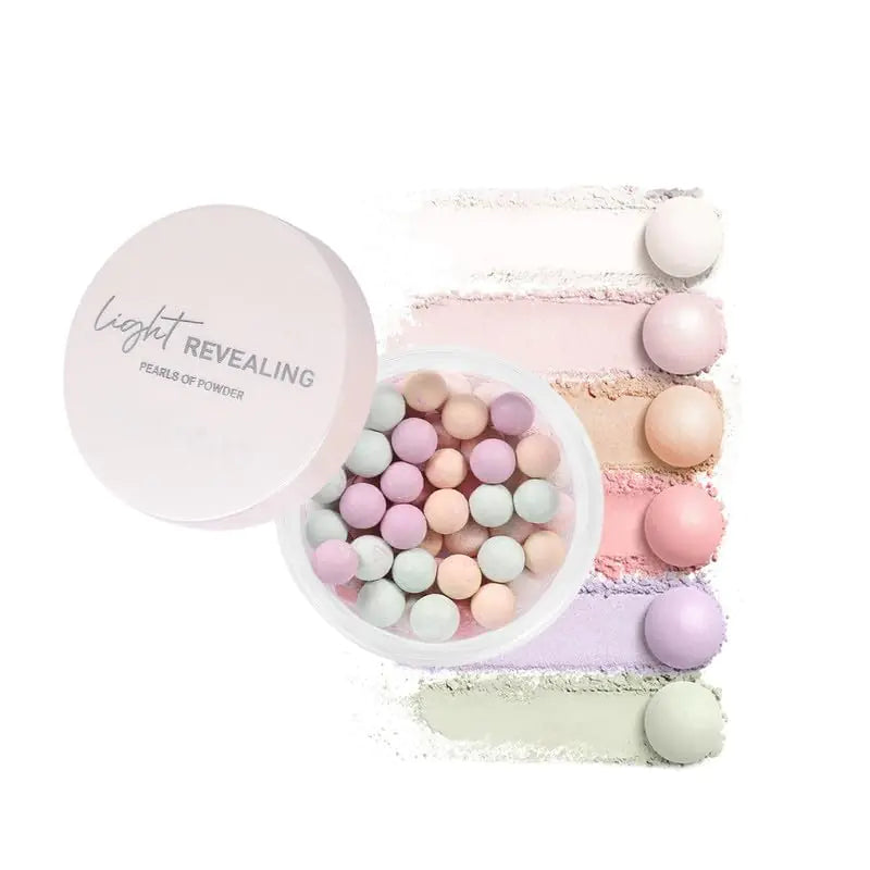 Easilydays Shimmer Setting Powder Lightweight Loose Powder Loose Beads Loose Powder Matte Finishing Powder Waterproof Long-Lasting Face Powder Waterproof With Puff Shimmery Finish 05