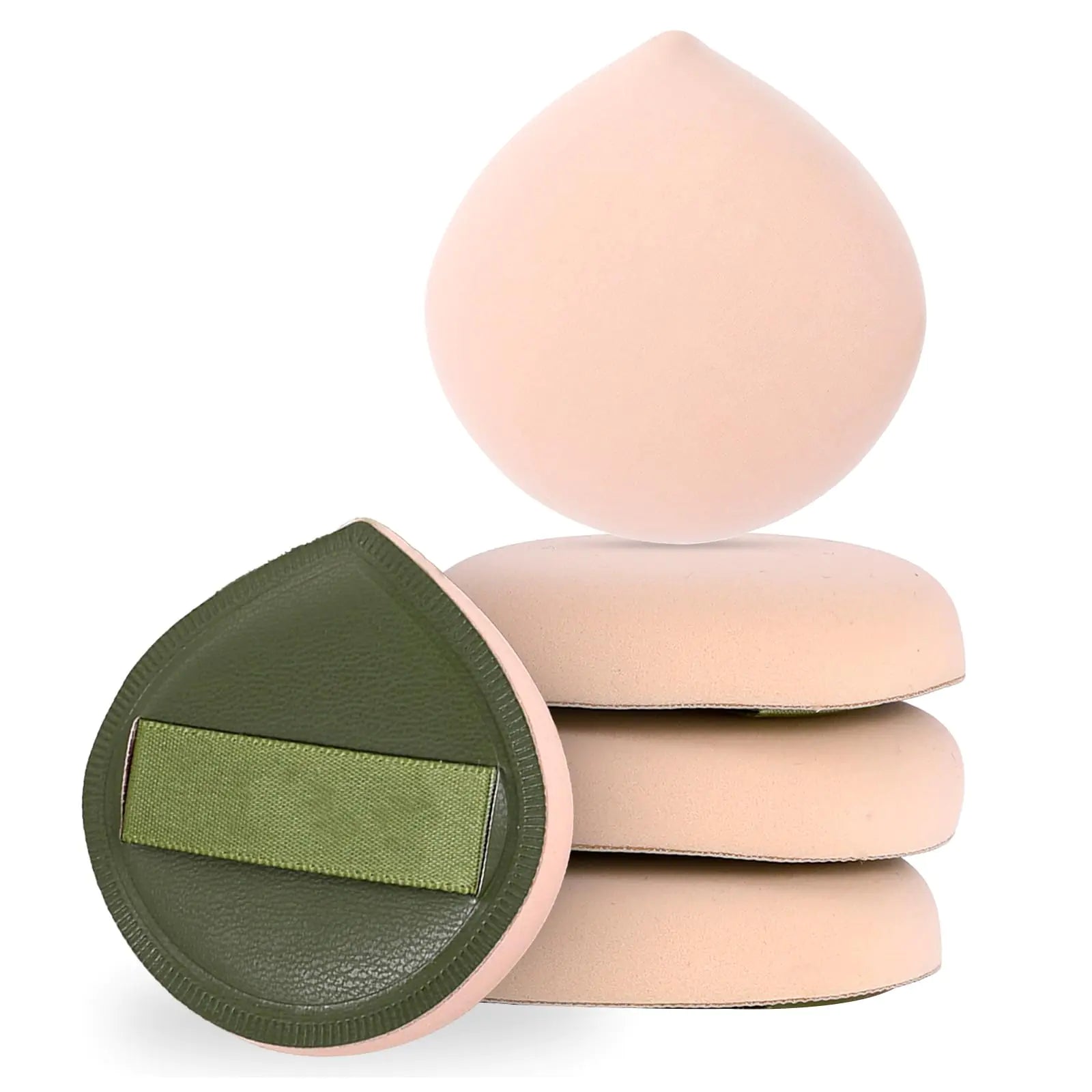 ZEYIYER 5 PCS Foundation Sponge Powder Puff Korean Makeup Sponge Cushion Puff for Foundation and Powder Fluffy Teardrop Latex Foundation Applicator for Liquid Cream Powder
