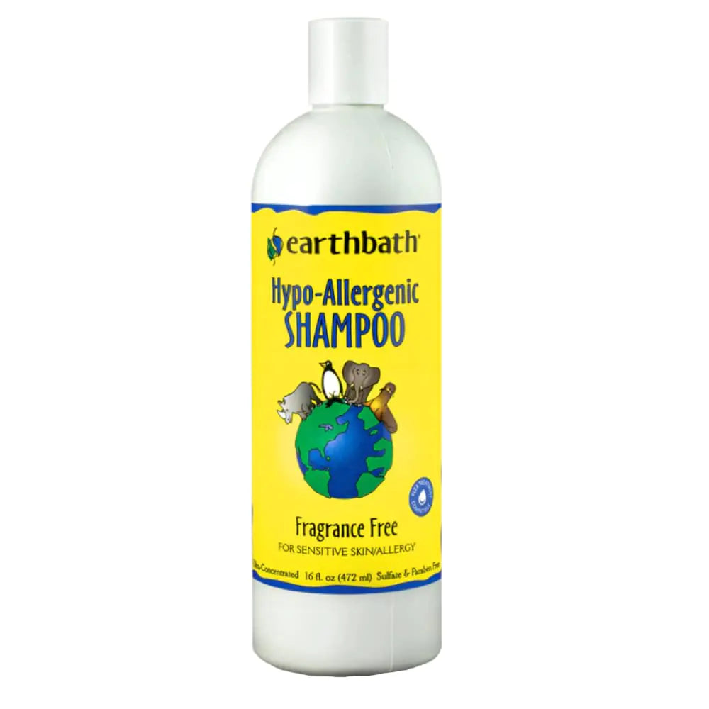 Earthbath THREP0037 All Natural Hypo-Allergenic and Fragrance-Free Shampoo 16-Ounce