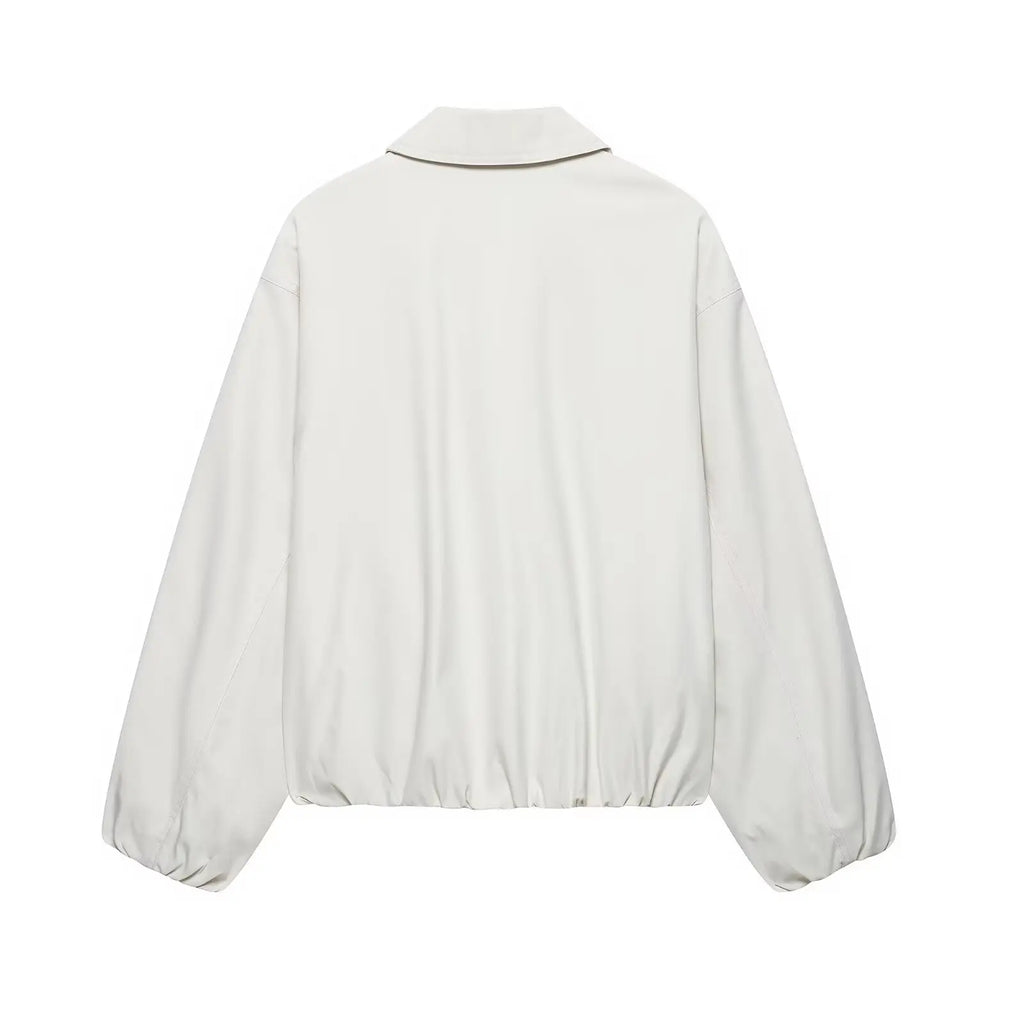 KAR&OT ZA 2025 Women's Summer Fashion All-match Solid Color pilot Jacket 4341726