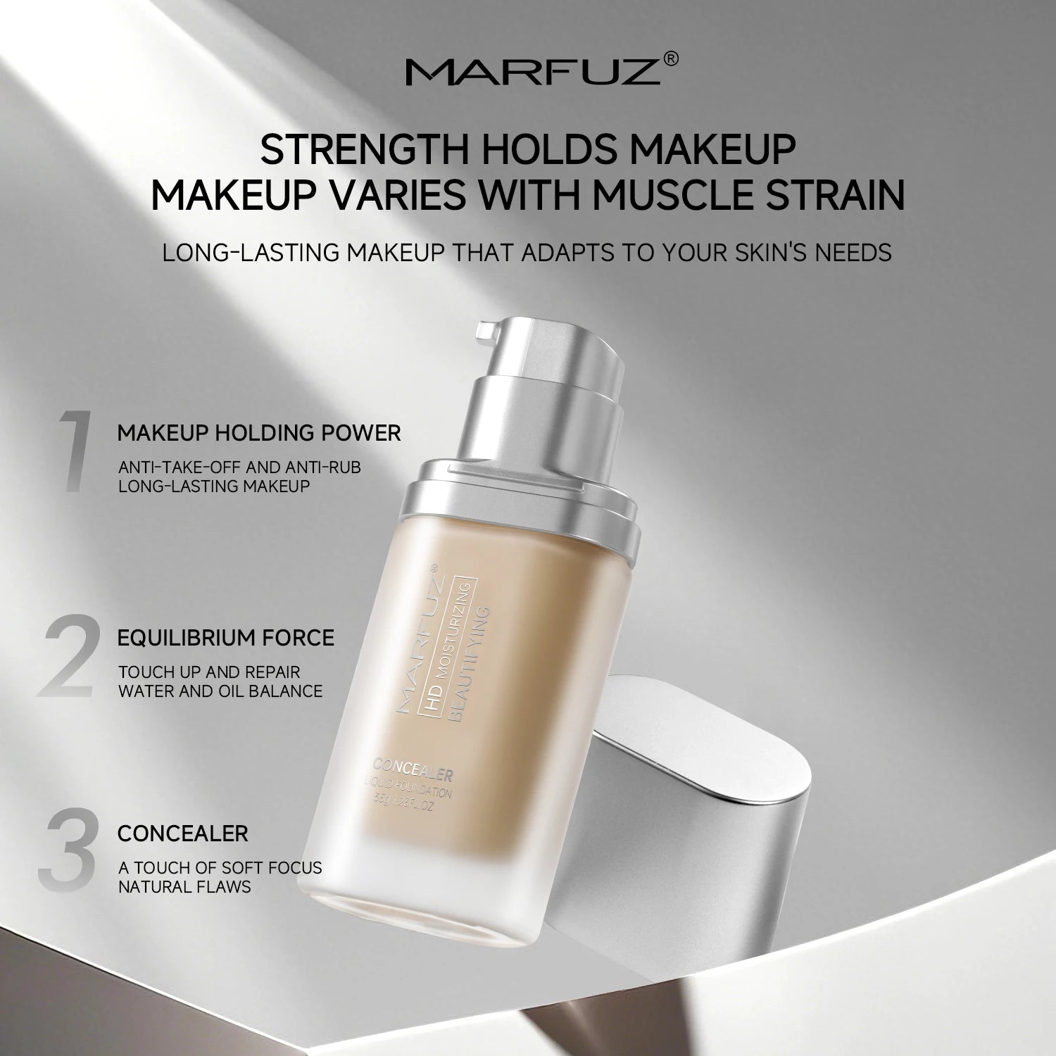 OEM High Definition Skin Lock Makeup Long Lasting Concealer Pores Soft Focus Brand Foundation Liquid