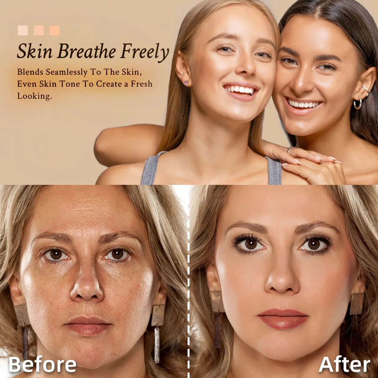 OEM Waterproof Foundation Concealer Makeup Long-lasting Face Matte Foundation Cream for Sensitive Skin