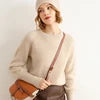 2022 New Style Autumn Winter 100 Pure Cashmere Women Sweaters O-neck Solid Casual Thick Pullovers Free Size