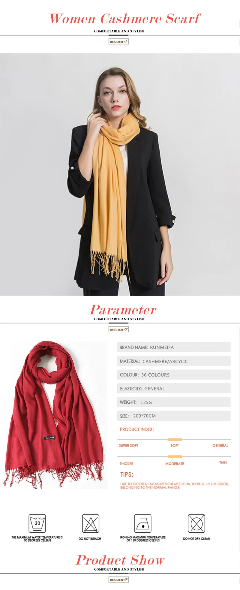 2023 New Women Scarf Thin Shawls Solid Color Women Scarf Winter Hijabs Tassels Long Cashmere Pashmina Hijabs Scarves Wraps