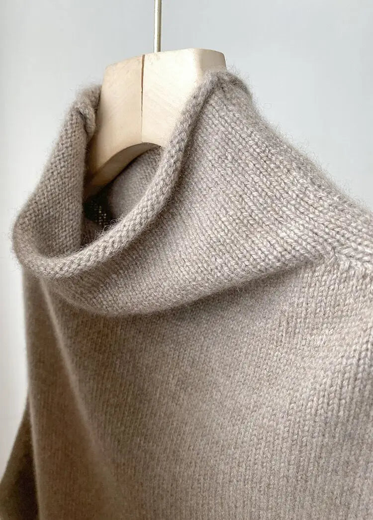 Cashmere Vest for Women, High Neck Pullover, Casual Knit Top, Sleeveless Jacket, Plus Size Waistcoat, Autumn and Winter