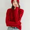 2022 New Style Autumn Winter 100 Pure Cashmere Women Sweaters Thick  Pullovers Solid Casual
