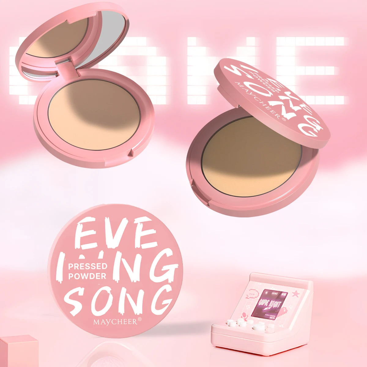 Wholesale Cosmetic Oil Control Face Powder Makeup Foundation Pressed Powder Concealer Waterproof Setting Powder Private Label