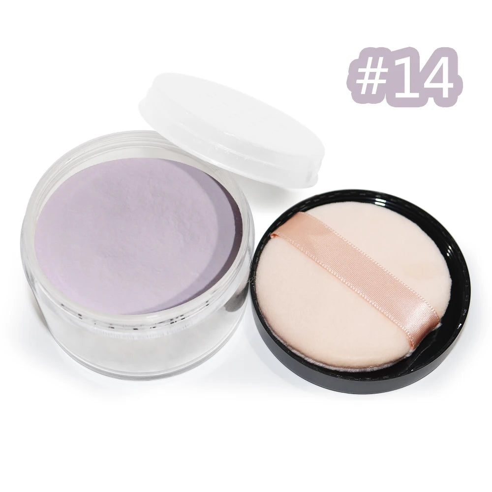 Direct Manufacture Custom Logo Setting Powder Waterproof Loose Nature Face Makeup Foundation Oil-Control Mineral Ingredient Low