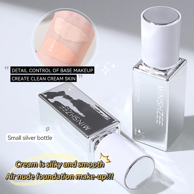 LOGO Custom Wholesale MINSHZEE Soft Long-lasting Makeup Foundation Cream Concealer Long-lasting Cross-border Foundation