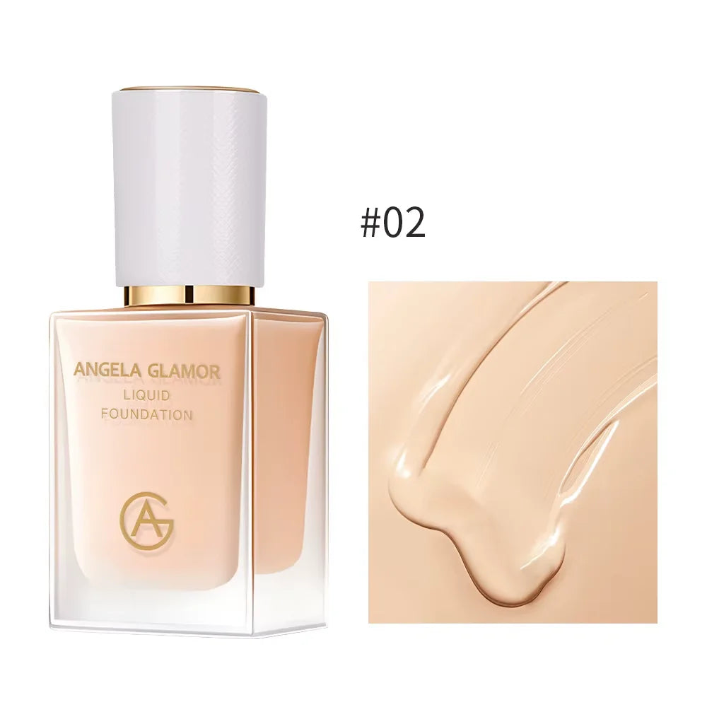 AG Cosmetics Full Coverage Foundation Concealer Set Waterproof Moisturizing Liquid Cream for Dark Skin Tone Matte Finish