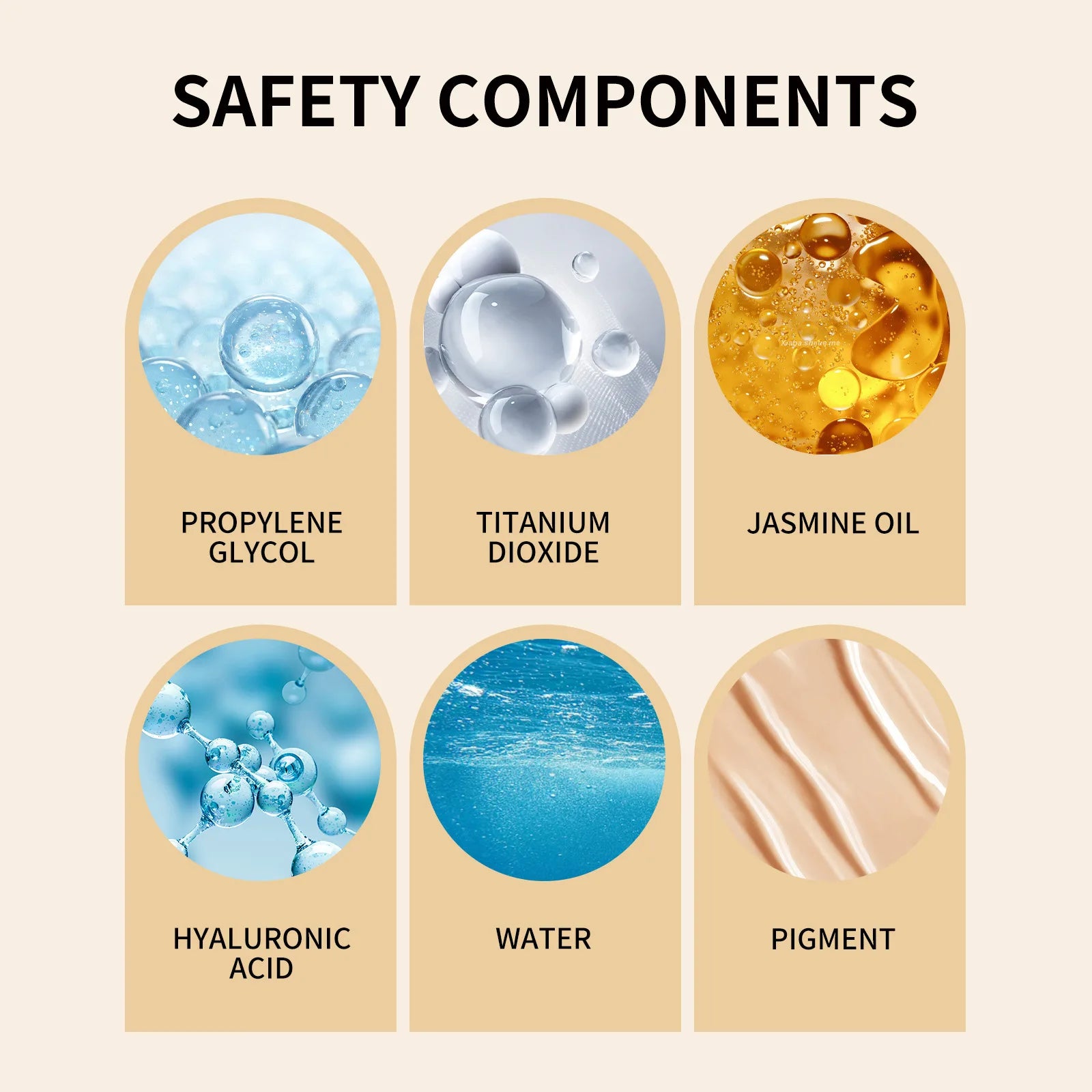 Private Label Vegan Long-Lasting Oil-Control Face Serum Foundation Hyaluronic Acid 5 Color Liquid Skincare Concealer for Dark