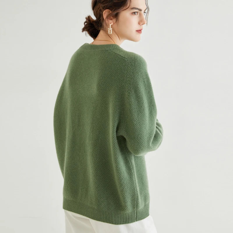 2022 New Style Autumn Winter 100 Pure Cashmere Women Sweaters Thick  Pullovers Solid Casual