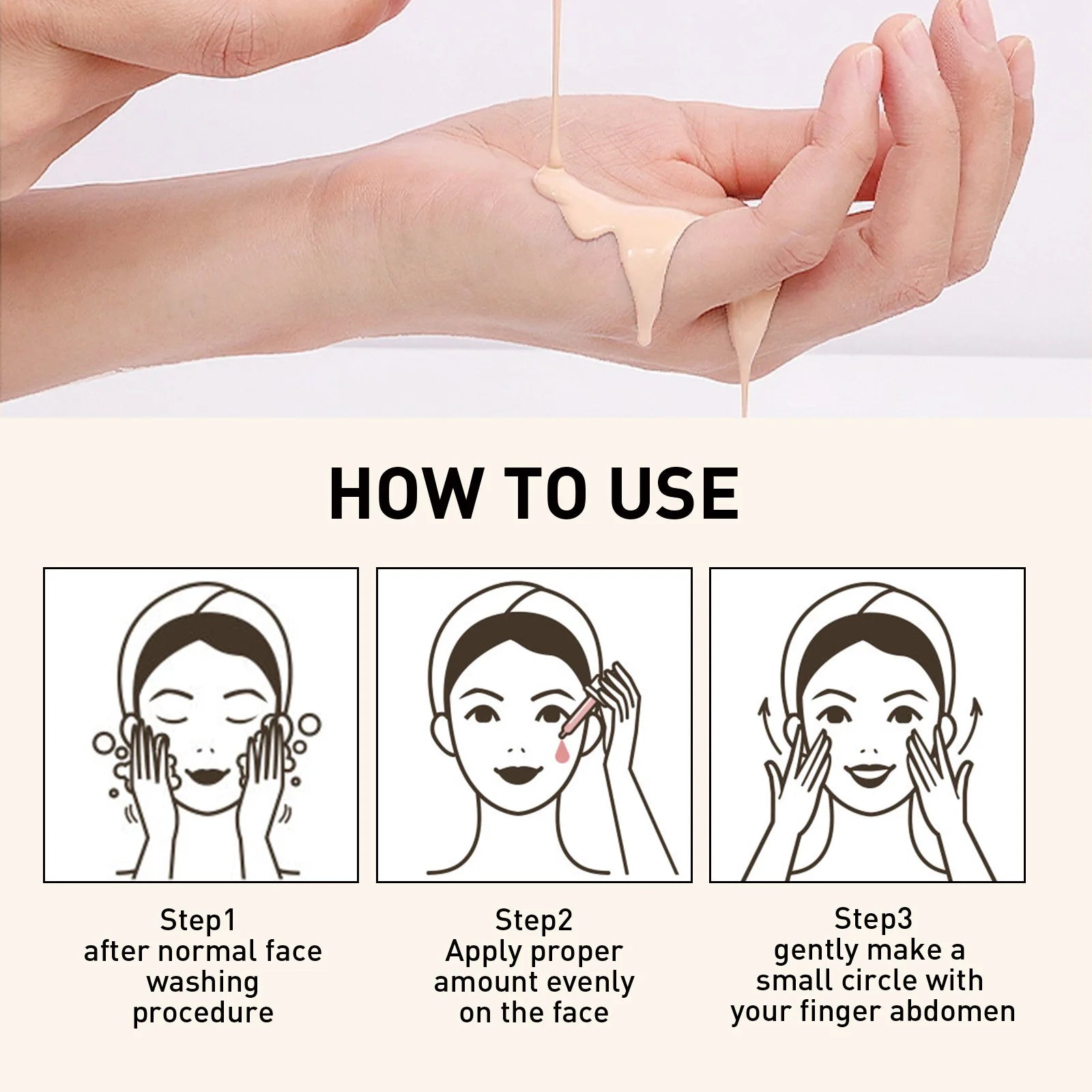 Private Label Vegan Long-Lasting Oil-Control Face Serum Foundation Hyaluronic Acid 5 Color Liquid Skincare Concealer for Dark