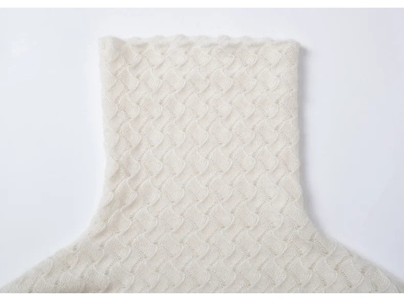 SuyaDream Women Pullover 100%Cashmere Sweater For Women Computer Knits 2020 Fall Winter Turtleneck Sweaters Bottoming Knitwear