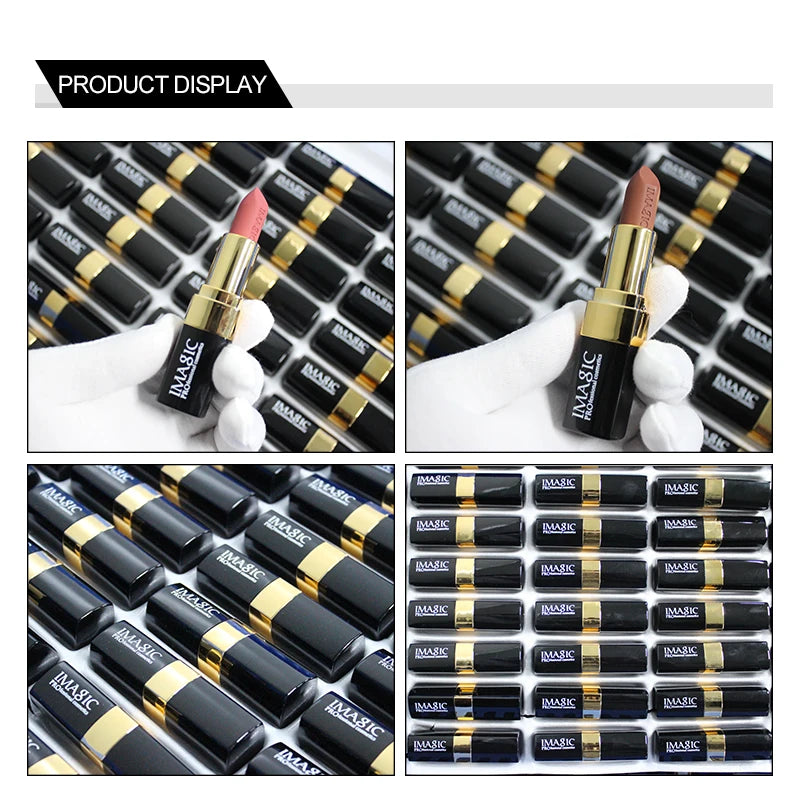 IMAGIC Lipstick Moisturizer Lips Smooth Lip Stick Long Lasting Charming Lip Lipstick Cosmetic Beauty Makeup 12 Colors