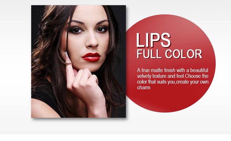 IMAGIC Lipstick Moisturizer Lips Smooth Lip Stick Long Lasting Charming Lip Lipstick Cosmetic Beauty Makeup 12 Colors