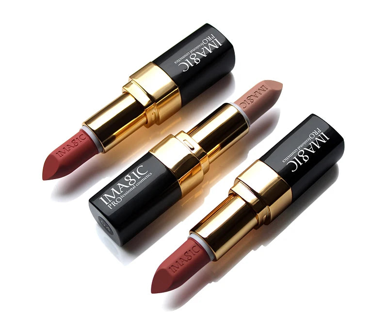 IMAGIC Lipstick Moisturizer Lips Smooth Lip Stick Long Lasting Charming Lip Lipstick Cosmetic Beauty Makeup 12 Colors