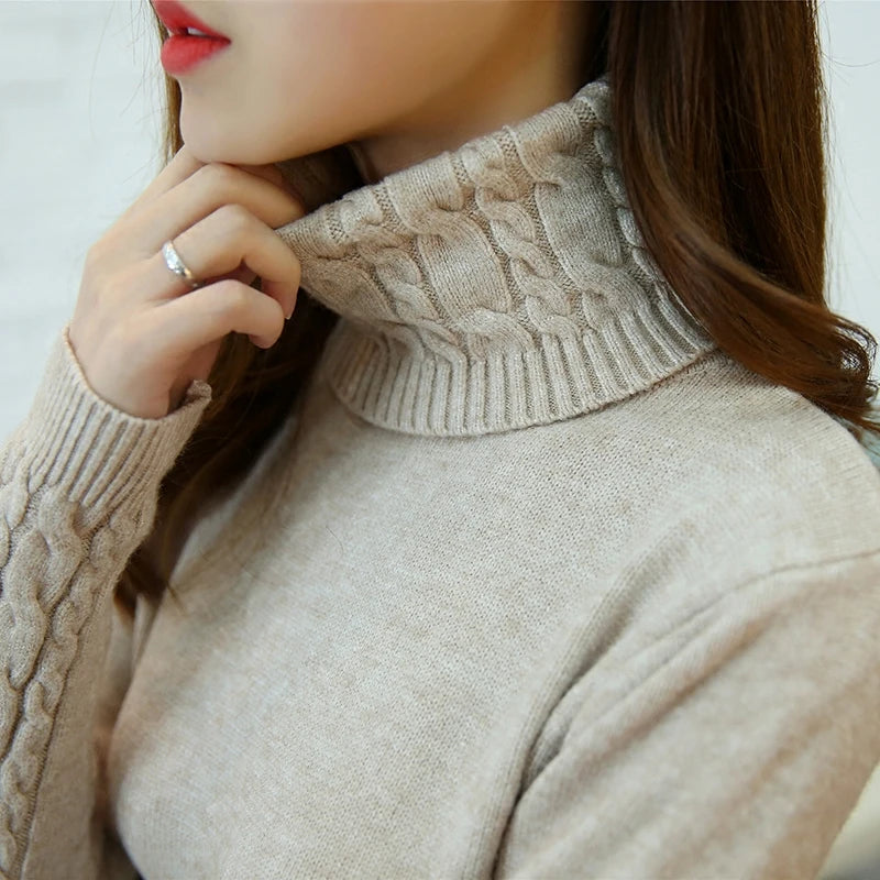 Sweater Female 2025 Autumn Winter Cashmere Knitted Women Sweater And Pullover Female Tricot Jersey Jumper Pull Femme