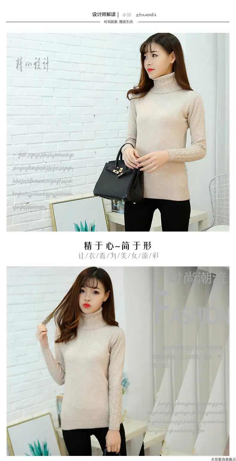 Sweater Female 2025 Autumn Winter Cashmere Knitted Women Sweater And Pullover Female Tricot Jersey Jumper Pull Femme