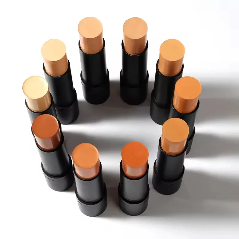 SENKA Waterproof Full Cover Foundation Oil Free Concealer Stick Matte Finish Foundation Stick With Brush Private Label