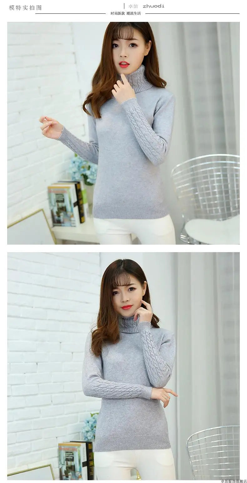 Sweater Female 2025 Autumn Winter Cashmere Knitted Women Sweater And Pullover Female Tricot Jersey Jumper Pull Femme