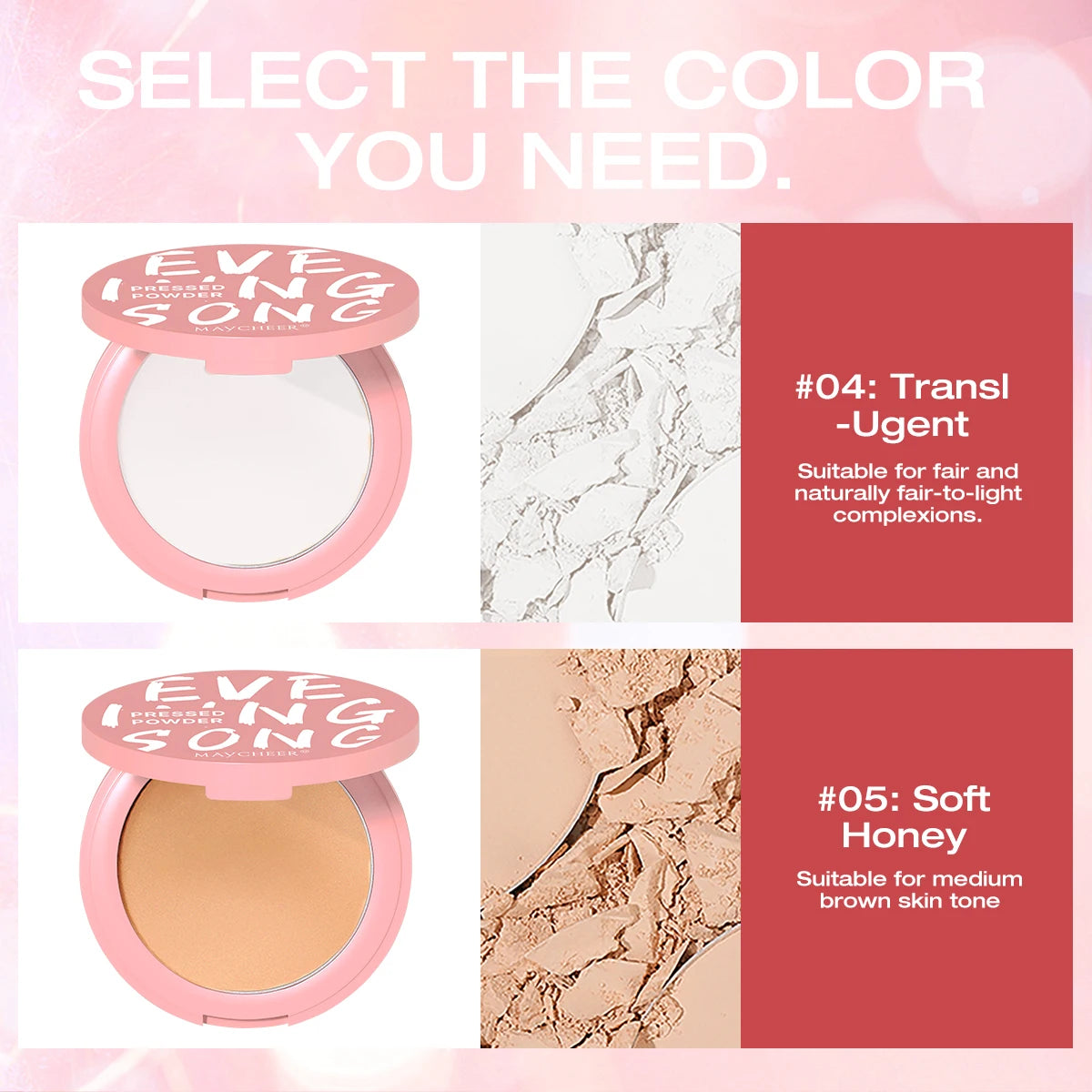 Wholesale Cosmetic Oil Control Face Powder Makeup Foundation Pressed Powder Concealer Waterproof Setting Powder Private Label