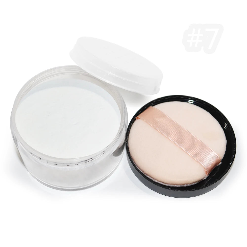 Direct Manufacture Custom Logo Setting Powder Waterproof Loose Nature Face Makeup Foundation Oil-Control Mineral Ingredient Low