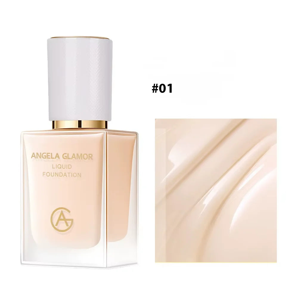 AG Cosmetics Full Coverage Foundation Concealer Set Waterproof Moisturizing Liquid Cream for Dark Skin Tone Matte Finish