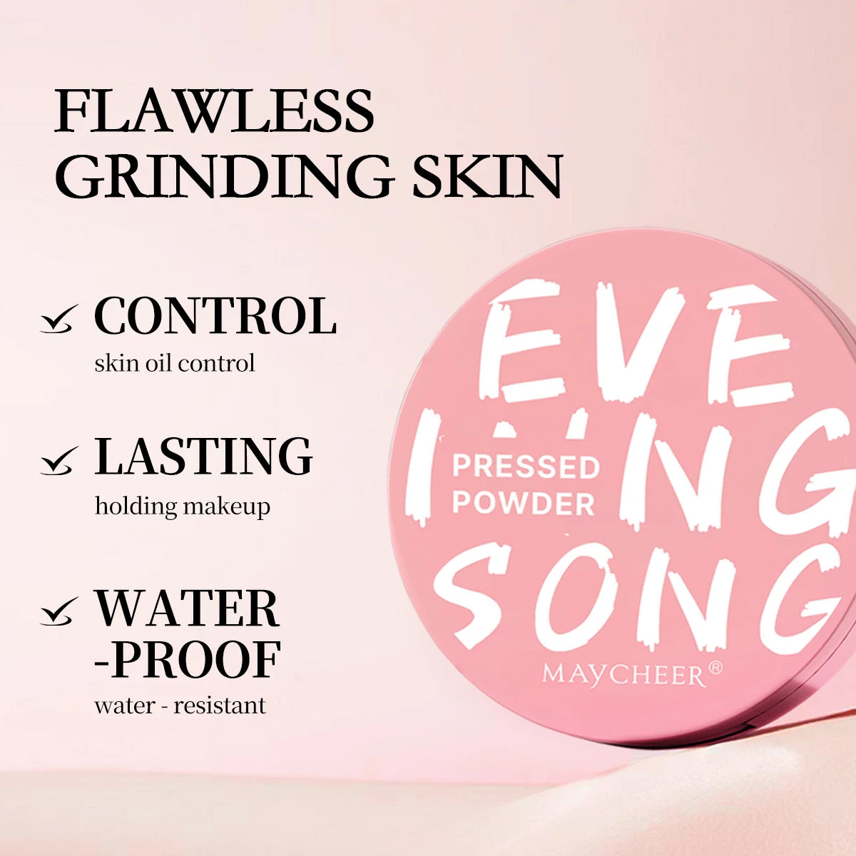 Wholesale Cosmetic Oil Control Face Powder Makeup Foundation Pressed Powder Concealer Waterproof Setting Powder Private Label