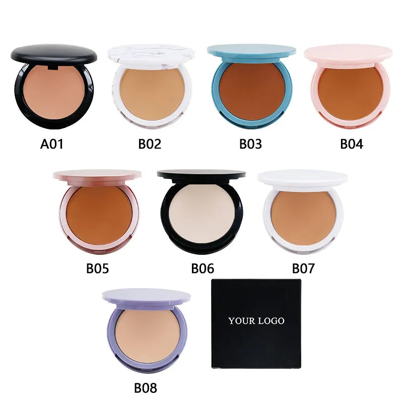 Face Finishing Powder Sample Portable Compact Pressed Powder Foundation Private Label Translucent Powder Palette