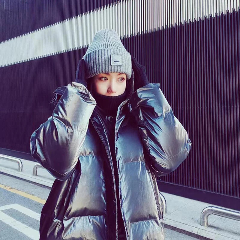 2025 New Winter Hats For Women Wool Blended Knit Wool Smiling Face Couple Cap Lady Thread Knitted Beanie Chapeau Warm Bonnet