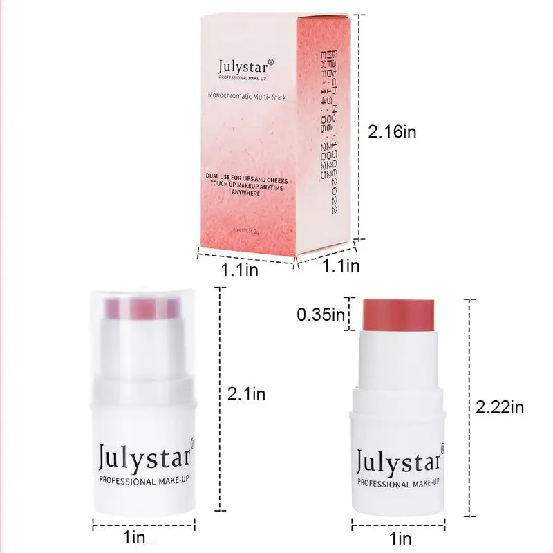 6-Color Matte Blush Stick for Contouring and Brightening