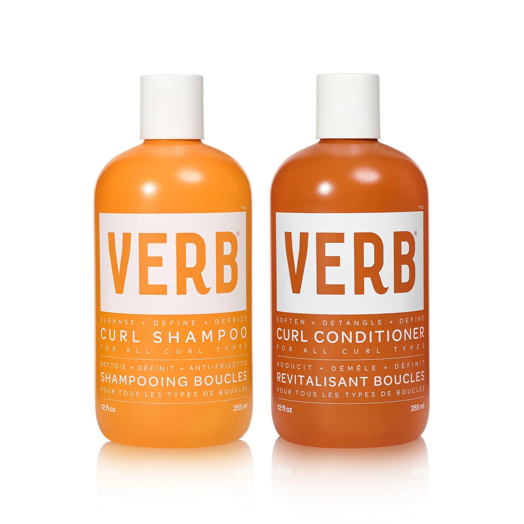 Curl Shampoo & Conditioner - Mild Cleanse and Smooth Curl Defining Shampoo for Frizzy Hair + Soften Define and Hydrate Frizz Control Conditioner