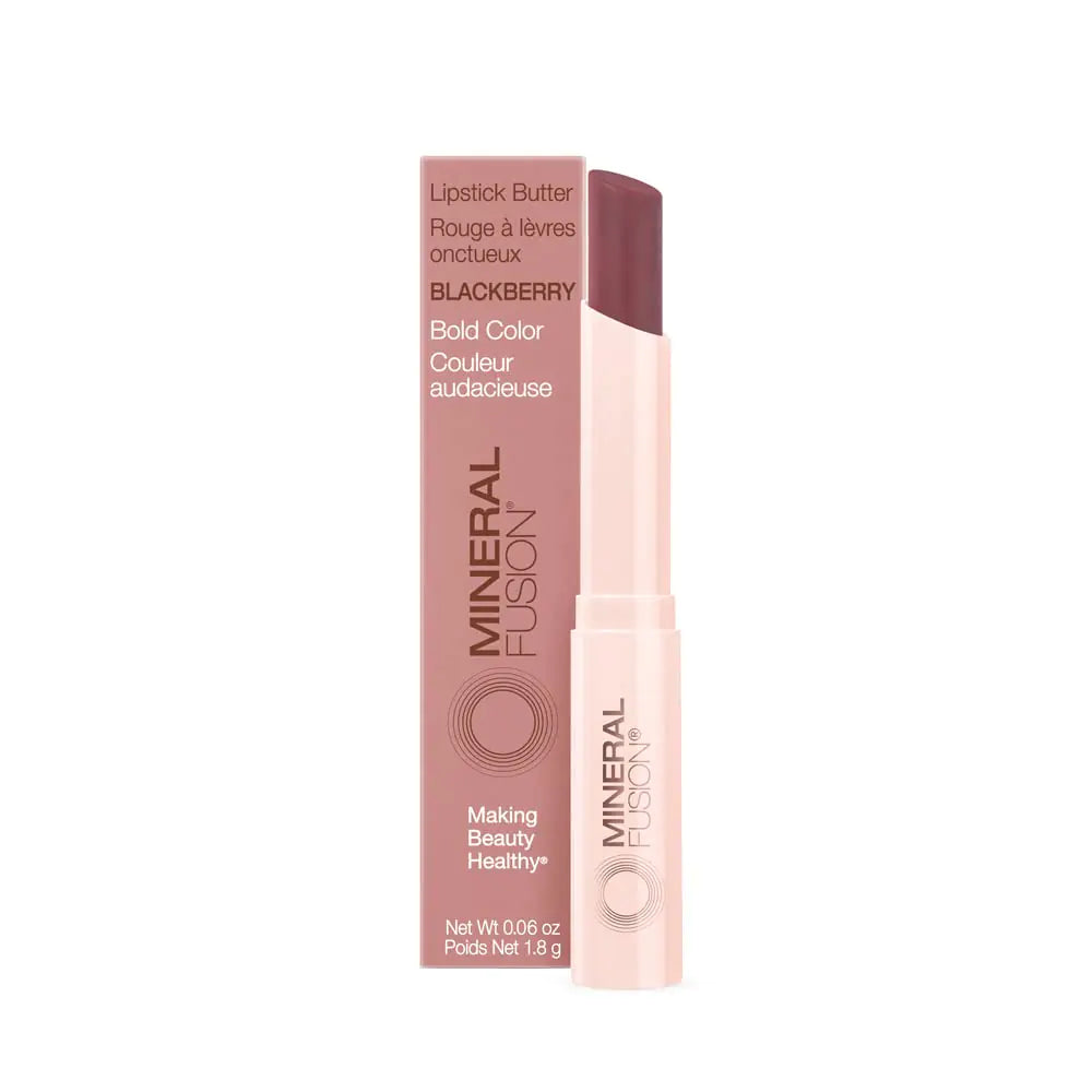 Mineral Fusion Lipstick Butter Blackberry 0.06 Ounce