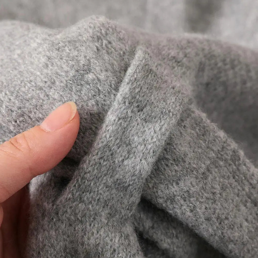 Women Cardigan Scarf Spring and Autumn Fashion Elegant Solid Color Triangle Scarf Retro Outdoor Leisure Shawl Cape Knitted Shawl