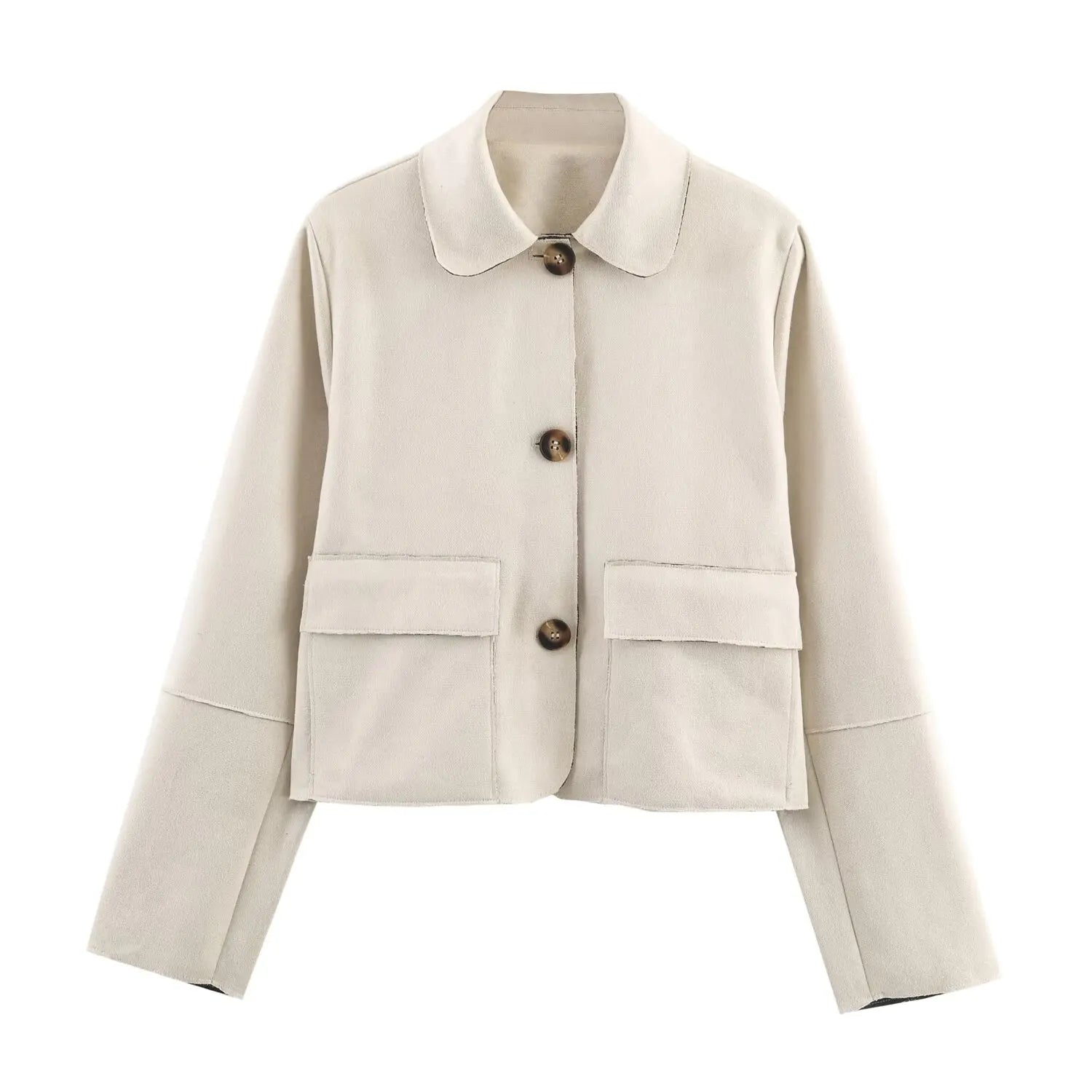 Women's Jacket 2025 New Arrival Women's Casual Fashion Short Jacket Single-Breasted Design
