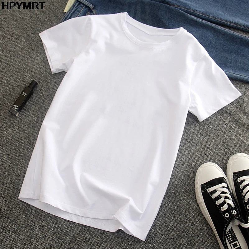 Man Tshirt Summer White T Shirts hipster T-shirts Harajuku White Comfortable Casual Tee Shirt Tops Clothes Men's Short Sleeve
