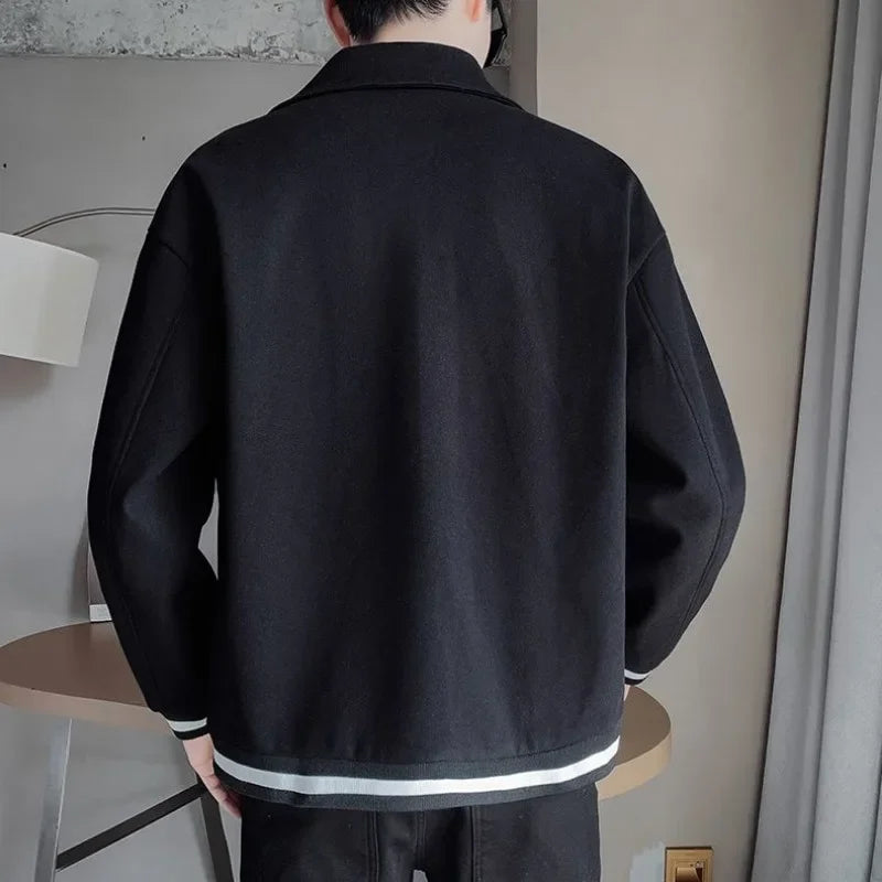 Men's Wool & Blends Jackets New In Male Coats Spring Autumn Original Brands Joker Stylish Fast Delvery Casual Cold Y2k Aesthetic