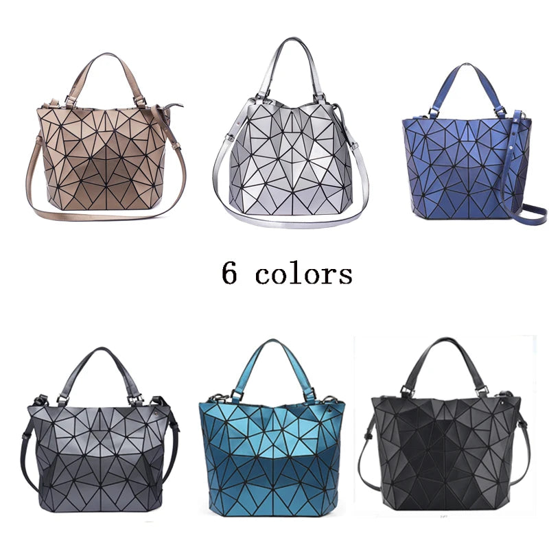 Handbags Bags For Women 2025 Designer Luxury Tote Bucket Bag Fashion Geometric Crossbody Shoulder Messenger Hand Bag Silver