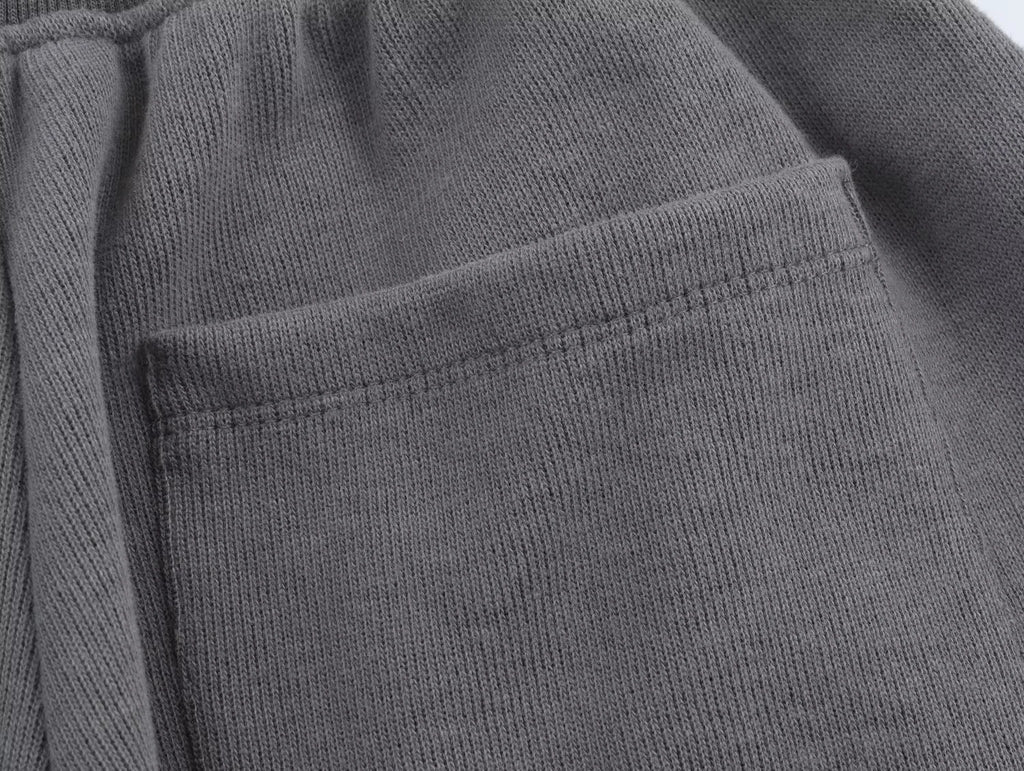 2025 Winter New Women's Clothing: Versatile Casual Fashion Simple Ribbed Soft Hooded Sweatshirt + Straight Leg Pants