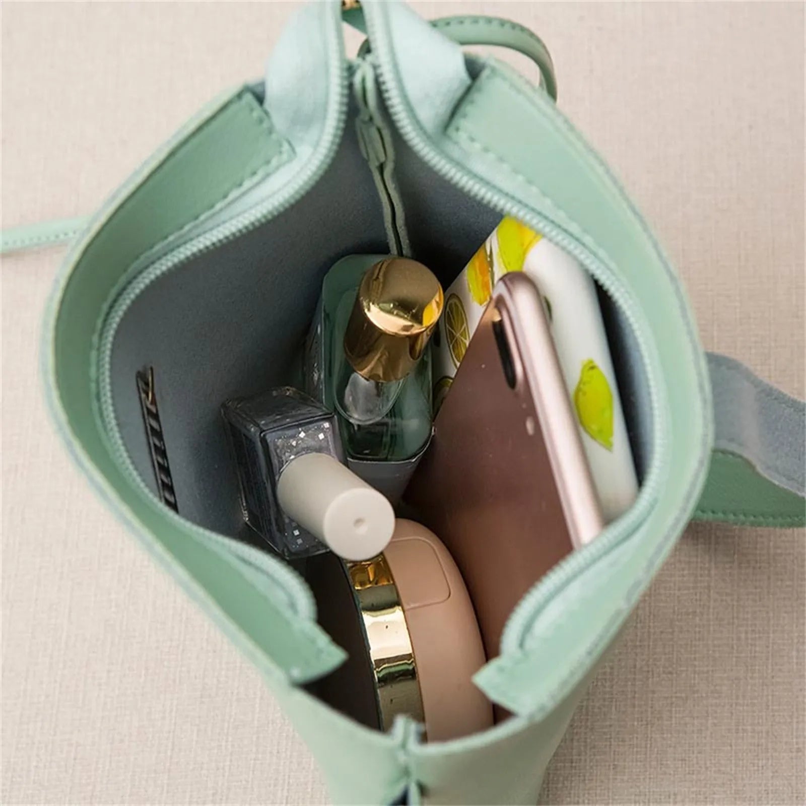 Women'S Bags Trendy Fashion Drawstring Lady Bag Cross-Border Casual Letter Handbag Mochilas Para Mujer Mochilas Femeninas