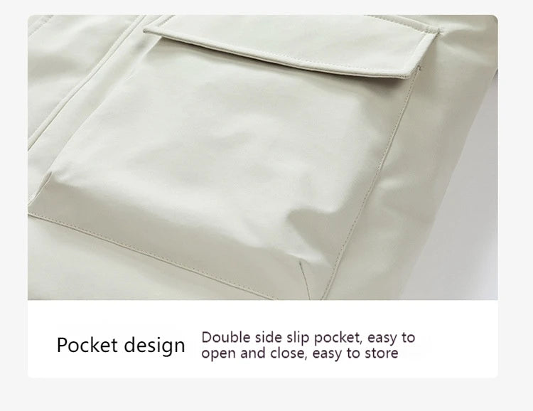 New Winter Men's Jacket for Men Color Block Lamb Wool Thick Cotton Warm Hooded Loose Zipper Casual Men's Clothing Coats Parkas