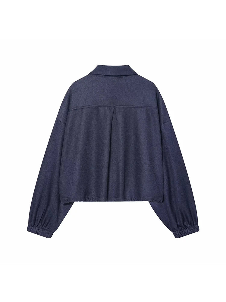 Women Winter  Autumn New Products Women's Clothing Long-sleeved Lapel Short Jacket Top Edge Straight Leg Pants Suit