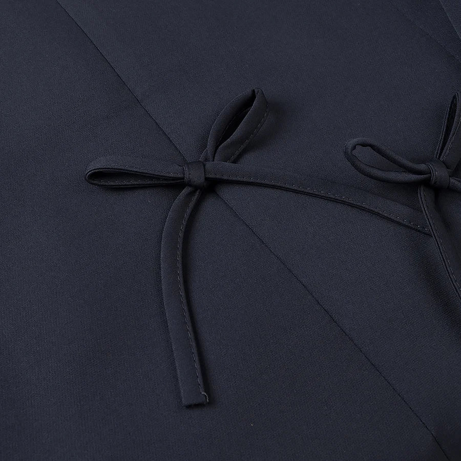 2025 new women's clothing fashion European and American style French fashion design bow decorative blazer