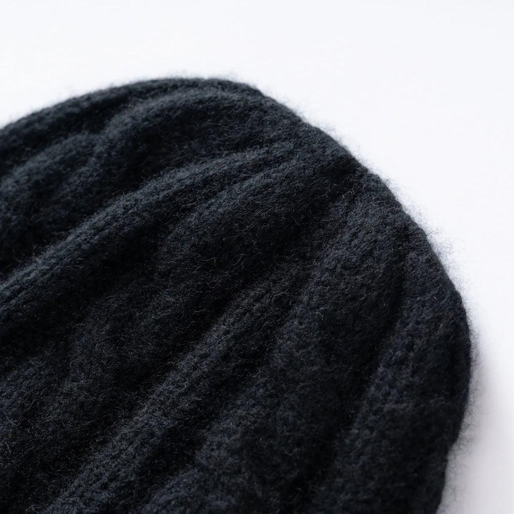 Cashmere Hat For Women/Men Winter New Thickened Fashion Solid Twisted Knitted Beanies Hats Casual Unisex Outdoor Soft Warm Caps