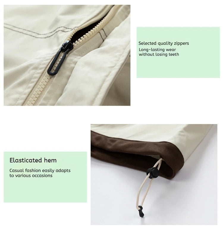 Men's Jacket Thin Hooded Jacket Youth Autumn and Winter New Popular Color Matching High-end Baseball Uniform Casual Hooded