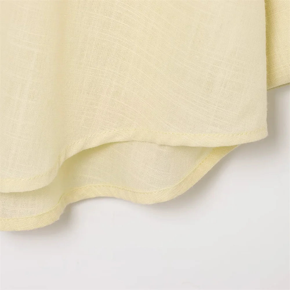 Women's shirt with collar and wide sleeves simple and casual temperament summer new style shirt