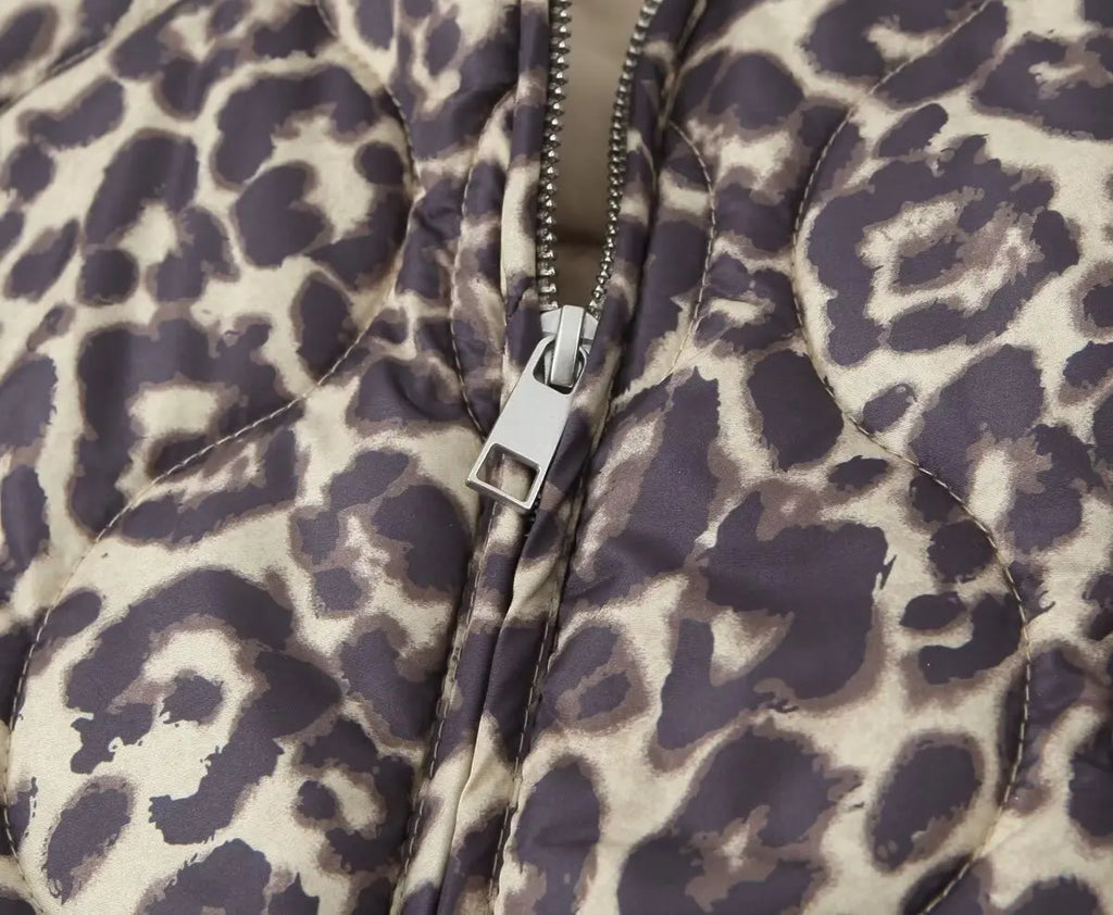 Autumn/Winter New Product Fashion Casual Women's Round Neck Curled Edge Long Sleeve Zipper Cotton Jacket Coat